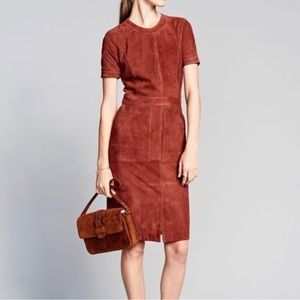 Banana Republic Suede Dress Auburn